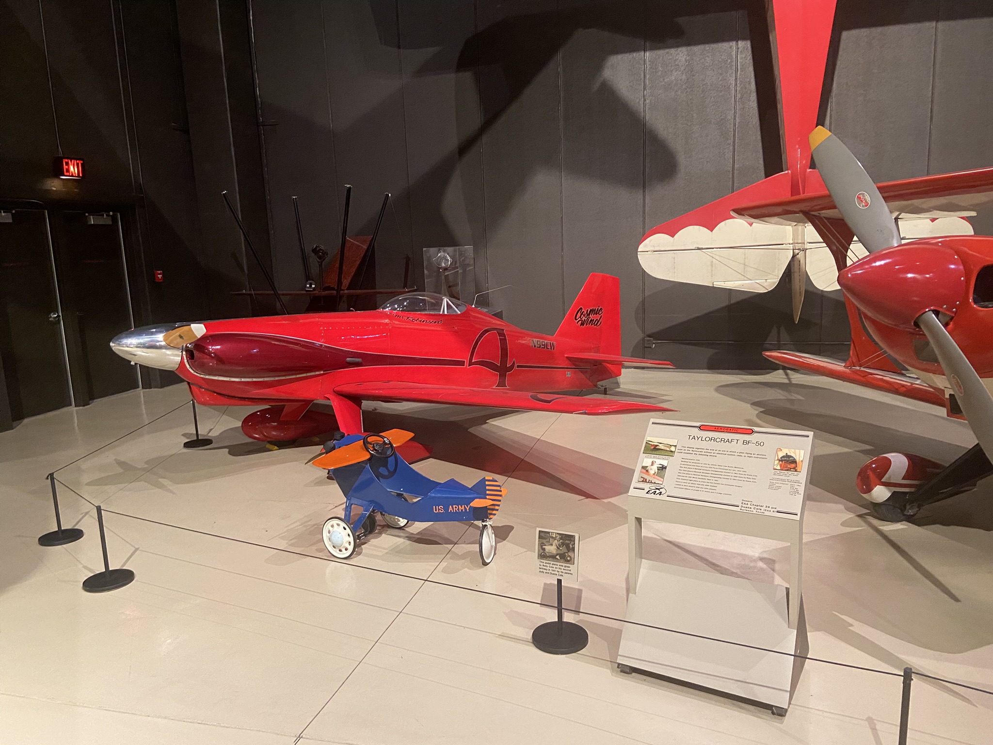 Museum display biplane
